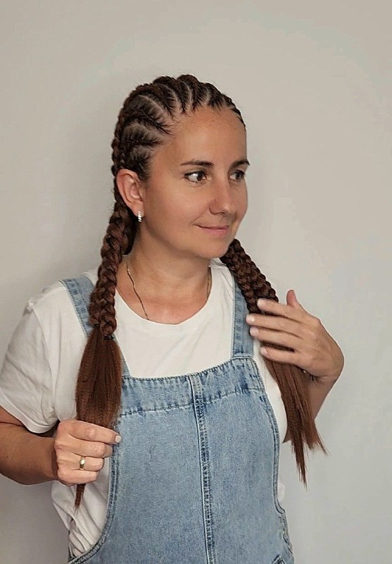 Косы на каждый день — работа Ольги, Braid Like
