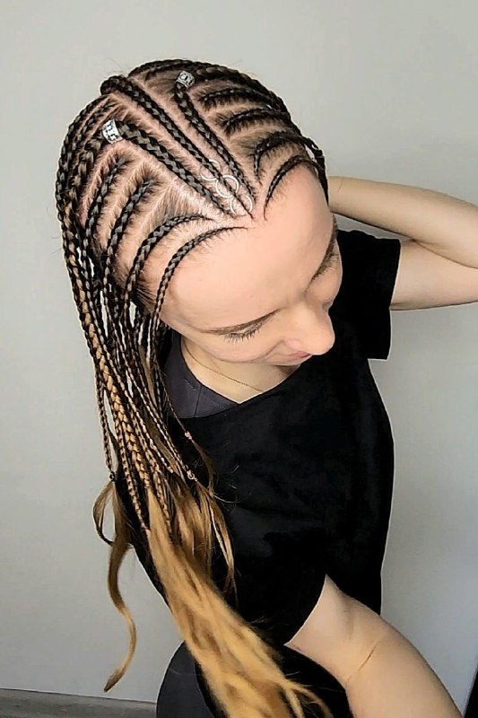 Геометрия в каждой пряди — работа Ольги, Braid Like