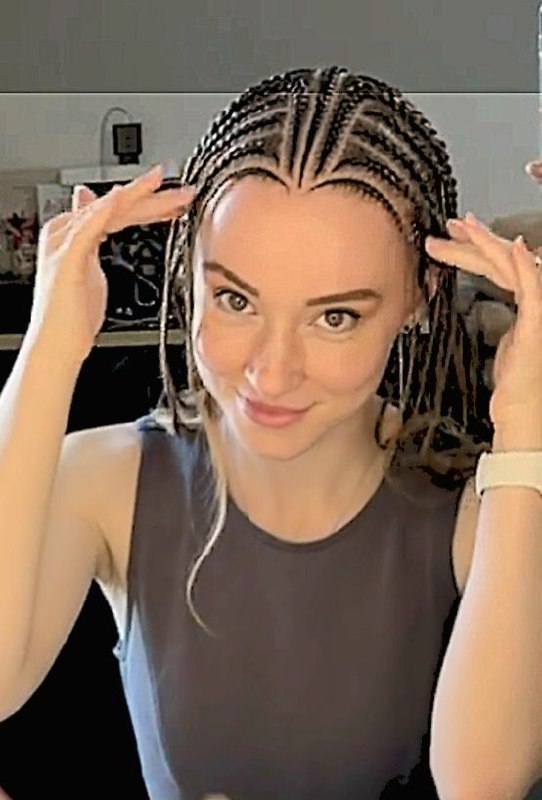 Геометрия в каждой пряди — работа Ольги, Braid Like