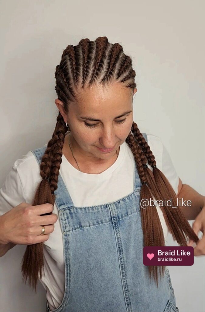Косы на каждый день — работа Ольги, Braid Like, Москва