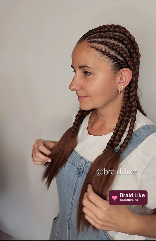 Косы на каждый день — работа Ольги, Braid Like, Москва